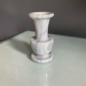 Elegant Vintage Gray  Mini Marble Vase